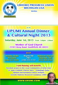 2013 Dinner Invitation Flier